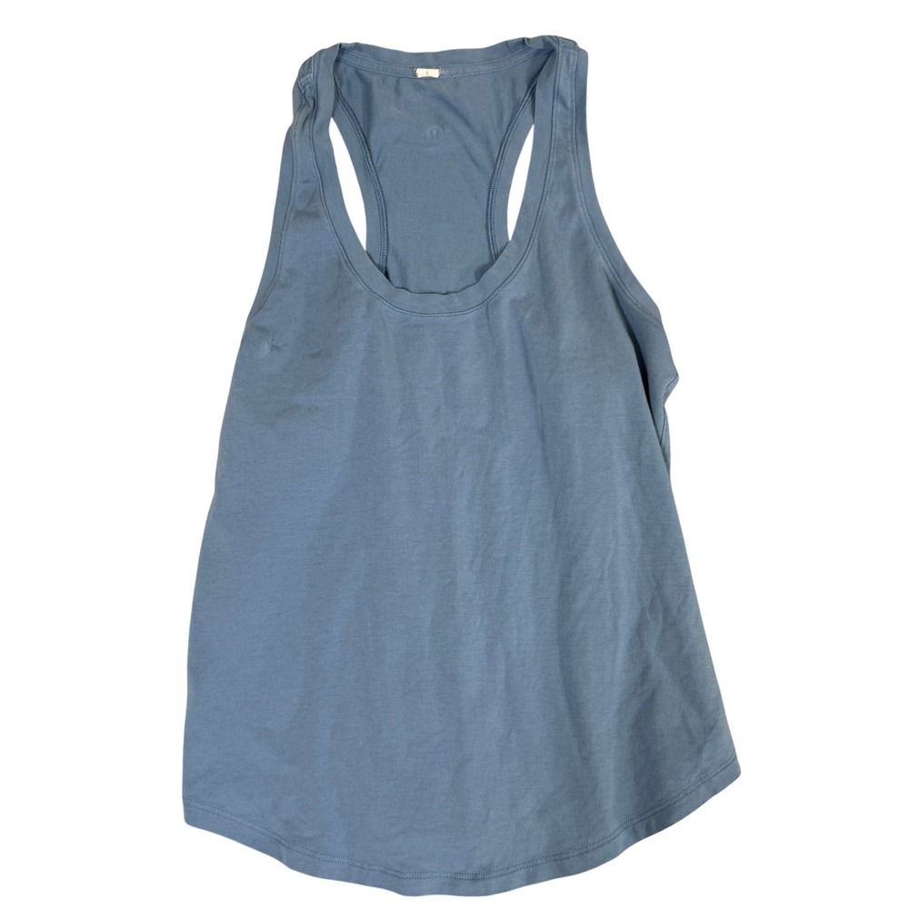Lululemon Cool Racerback Tank Top Blue Size 6 Activewear Yoga Gym Workout